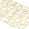 12 Pack: Gold Glitter Block Alphabet Stickers by Recollections™